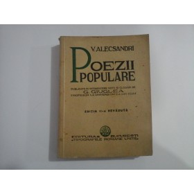 POEZII POPULARE  -  V. ALECSANDRI 